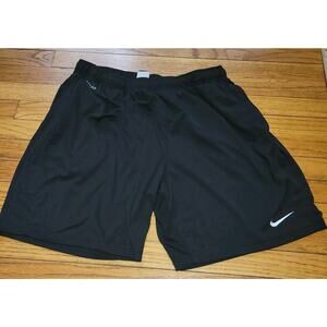 Nike Pants Mens XXL Dri Fit Joggers Black Sweat Pants Workout Drawstring Logo